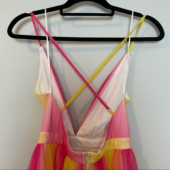 Fashionnova Hideaway Ombré Pink&Yellow Maxi Dress - Picture 9 of 15